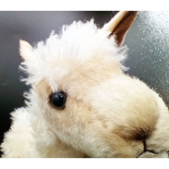 Miyoni By Aurora Standing Plush Llama Soft Cream Stuffed Animal Toy 12" Tall - Picture 5 of 14